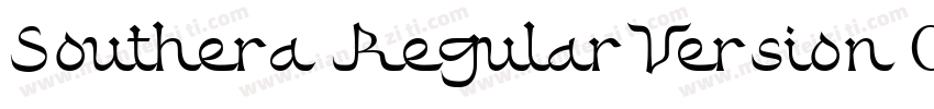 Southera RegularVersion 001000字体转换